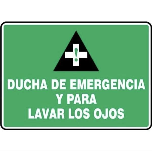 Accuform Safety Sign EMERGENCY SHOWER AND EYE SHMFSD985XT - main